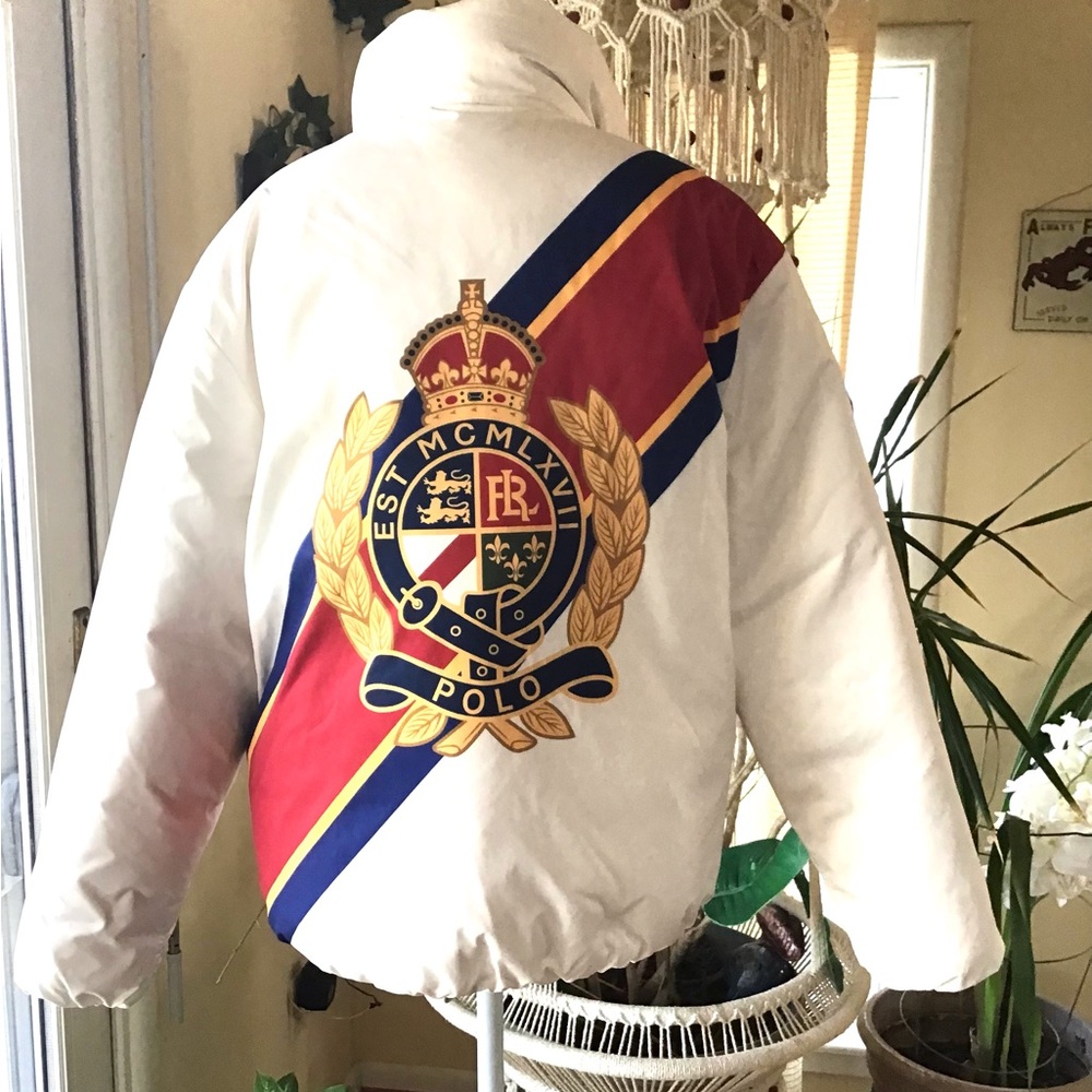 Down-filled Crest puffer jackets Polo Ralph size small